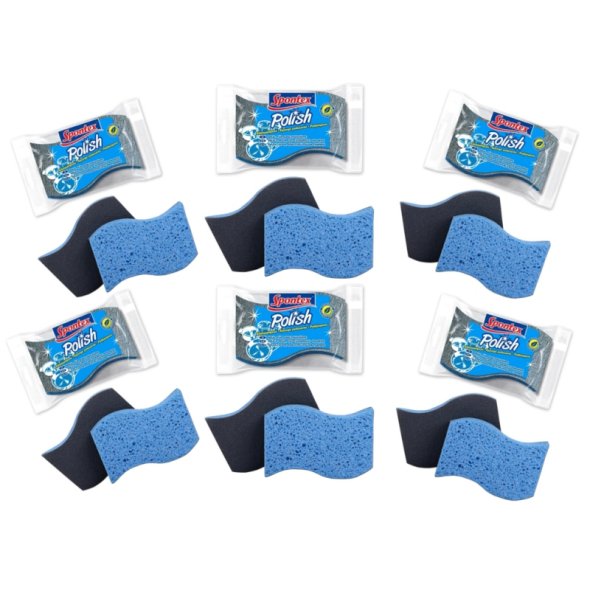 Spontex Polish Polierschwamm Edelstahlputz (6er-Pack)