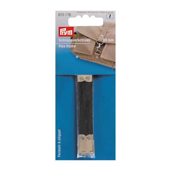 Prym Schnappverschluss (8,5 cm/ silberfarbig/ schwarz/ 1 St.)