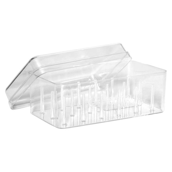 Gütermann Nähgarn-Box Acryl ungefüllt (für 18 Spulen/ 200 m/ 13,6 x 6,2 x 6,8 cm)