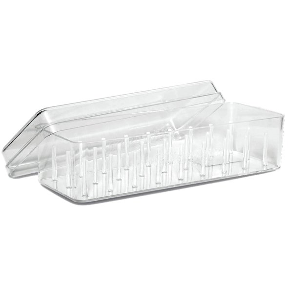 Gütermann Nähgarn-Box Acryl ungefüllt (für 27 Spulen/ 200 m/ 20,0 x 6,2 x 6,8 cm)