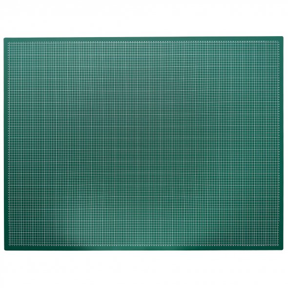 Schneidematte grün-weiß A0 (120 x 90 cm, Skalierung in cm)