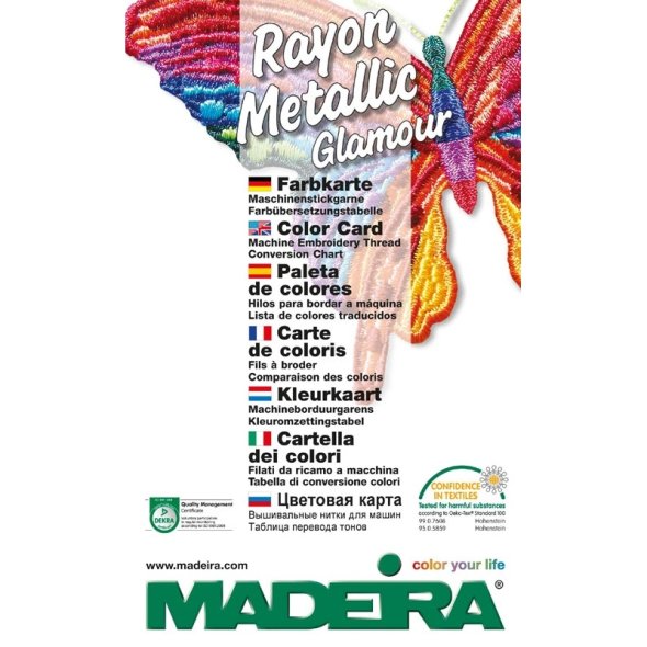 Madeira Farbkarte Rayon Metallic Glamour (gedruckt)