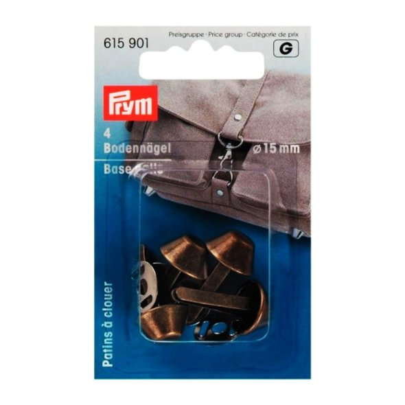 Prym Bodennägel für Taschen (15 mm/ altmessing/ 4 St.)