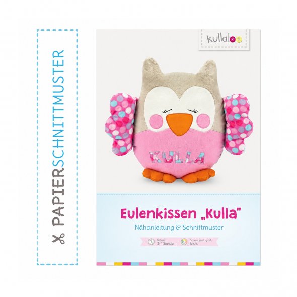 Kullaloo Eulenkissen KULLA (45 cm Nähanleitung)