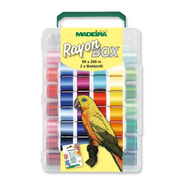Madeira Rayon No.40/ Softbox (80 Farben/ 200 m)