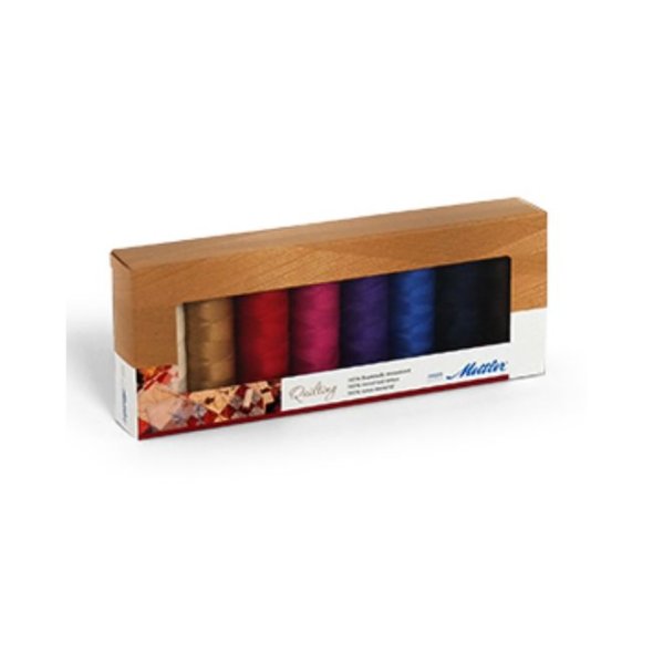 Amann Mettler SILK-FINISH COTTON Quilting No.40 Garnset (8 Farben/ 150 m)
