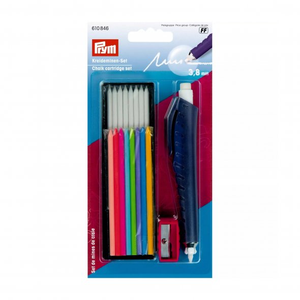 Prym Kreideminen-Set (Stärke 3,8 mm/ 8 x weiß/ 8 x bunt)
