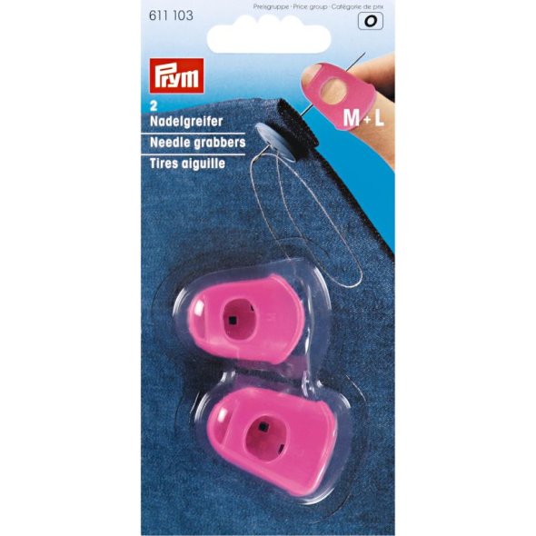 Prym Nadelgreifer M + L (Silikon/ pink)