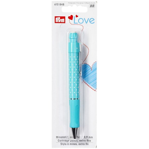Prym Love Kreide Minenstift extra fein (Mine 0,9 mm/ türkis)
