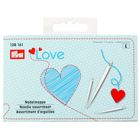 Prym Love Nadelmappe (29 Näh- und Stopfnadeln mit Einfädler)