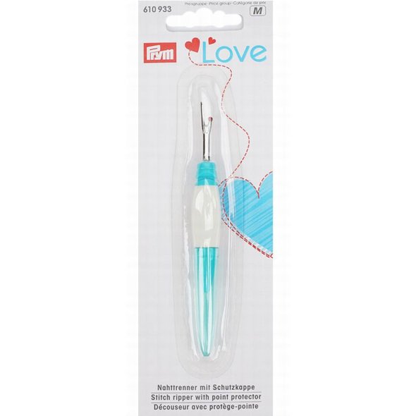Prym Love ergonomics Nahttrenner (klein/ türkis/ mit Schutzkappe)