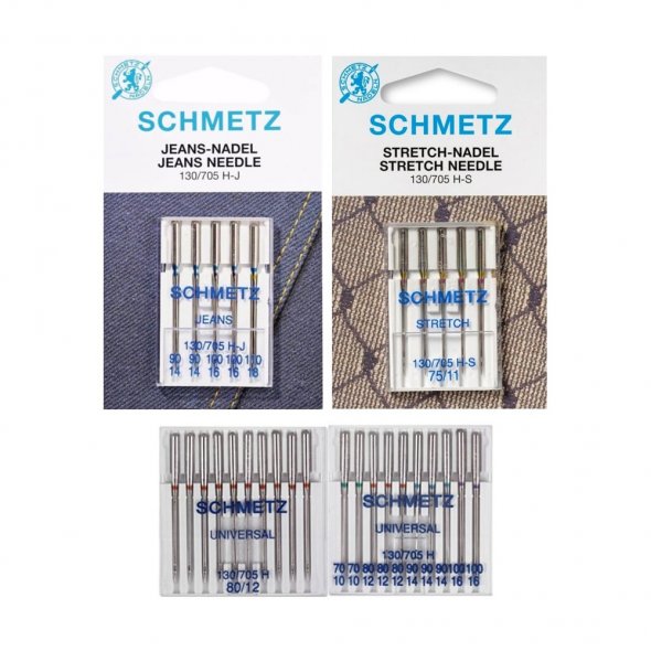 Schmetz Nadelsortiment Stretch/ Jeans/ Universal /System 130/705H/ 30 Nadeln