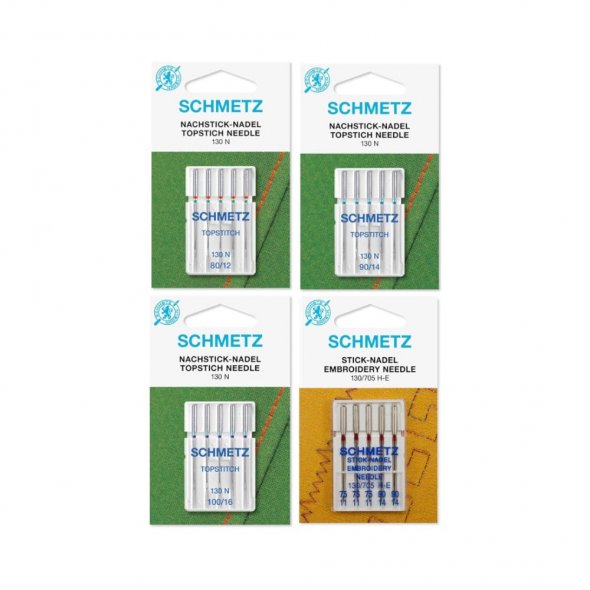 Schmetz Nadelsortiment Topstitch/ Embroidery/ System 130N/130/705H/ 20 Nadeln