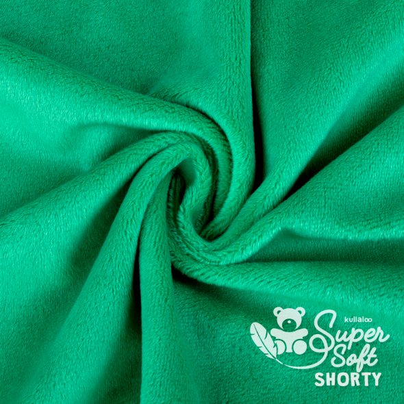 Kullaloo Plüsch Super Soft SHORTY (0,75 m x 1 m) 62247 - verkehrsgrün