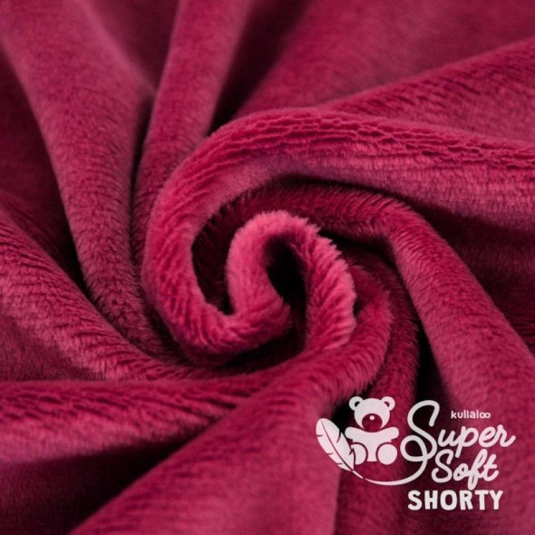 Kullaloo Plüsch Super Soft SHORTY (0,75 m x 1 m) 62314 - bordeaux