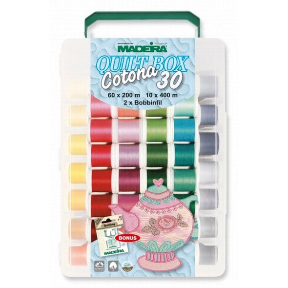 Madeira Cotona No.30 Quiltbox (60 x 200 m uni/ 10 x 400 m multi)