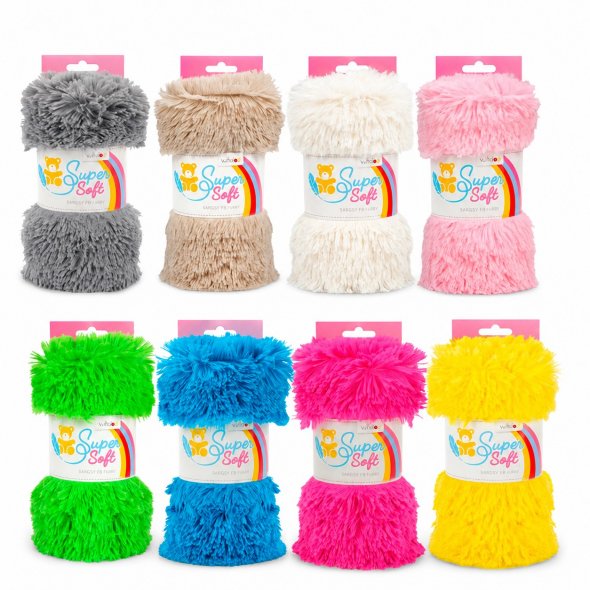 Kullaloo Zottelplüsch Super Soft SHAGGY (0,75 m  x 1 m/ Florlänge 20 mm)
