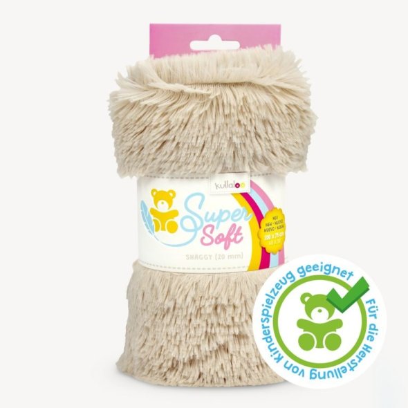Kullaloo Zottelplüsch Super Soft SHAGGY (Florlänge 20 mm) 62389 - beige