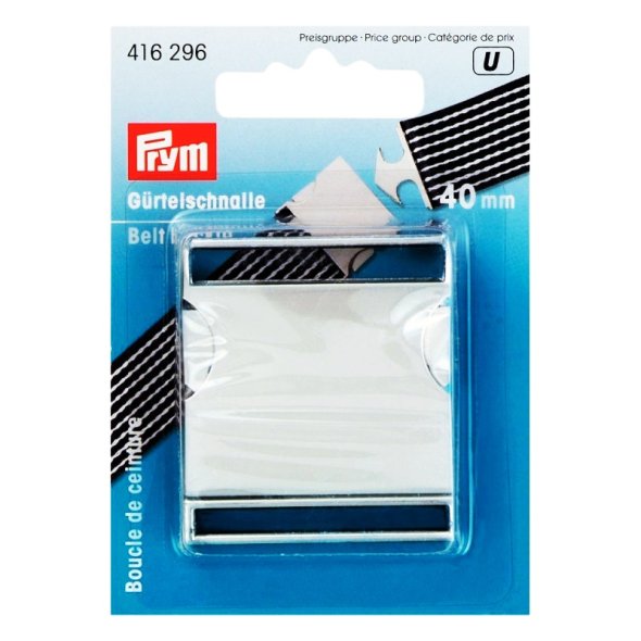 Prym Gürtelschnalle (40 mm/ silberfarbig)