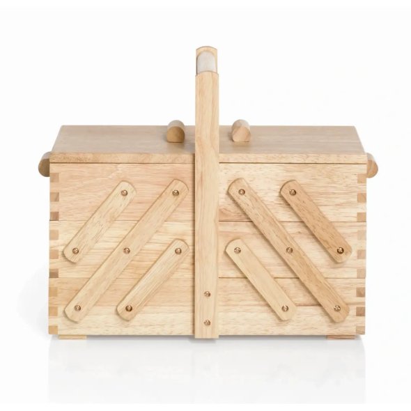 Prym Nähkasten Holz M (hell)