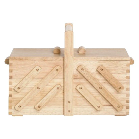 Prym Nähkasten Holz L (hell)