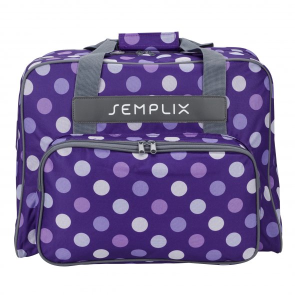 Semplix Nähmaschinentasche Polka Dots (lila/flieder)
