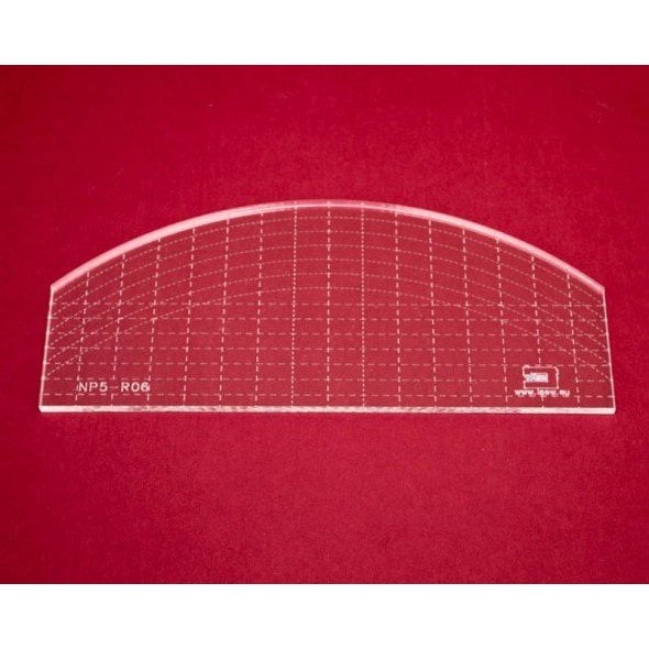 Quilt-Lineal Bogen klein (Plexiglas 5 mm / 8 x 3 inch /ca. 20 x 7,5 cm)
