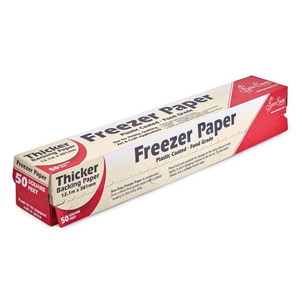 Sew Easy Freezer Paper - aufbügelbares Schablonenpapier (381 mm x 12,1 m/ weiß)