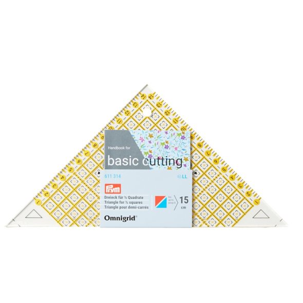 Prym Omnigrid Flottes Dreieck (für 1/2 Quadrat-Dreiecke bis 15 cm)