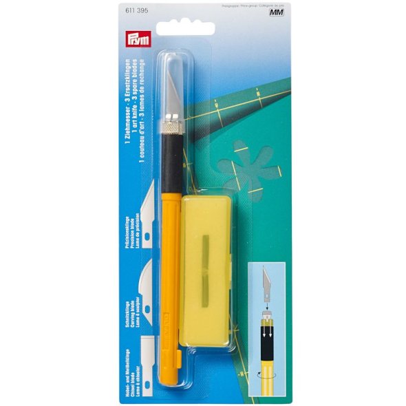 Prym Ziehmesser (inkl. 3 versch. Spezialklingen)
