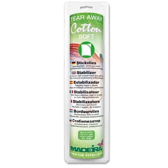 Madeira Cotton Soft Tear Away (0,30 m x 10 m)