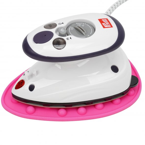 Set Prym Mini Bügeleisen mit Semplix Silikonablage (pink)