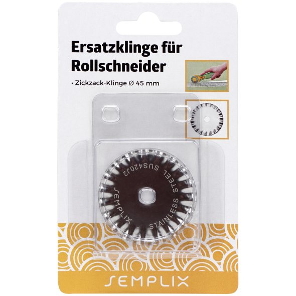 Semplix Ersatzklinge für Rollschneider Zacken (45 mm/ 1 St.)