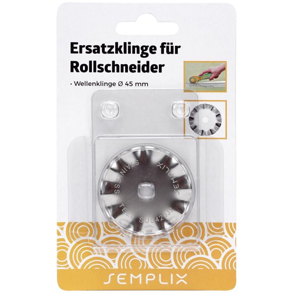 Semplix Ersatzklinge für Rollschneider Wellen (45 mm/ 1 St.)