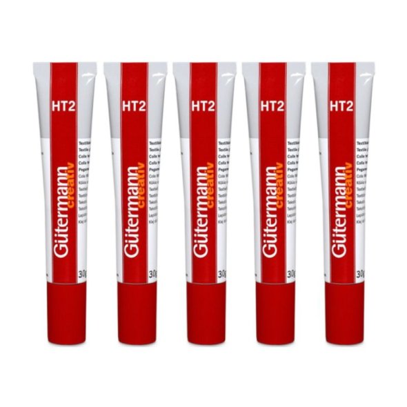 Gütermann Textilkleber Klebenaht-HT2 5er Pack (5 x 30 g)