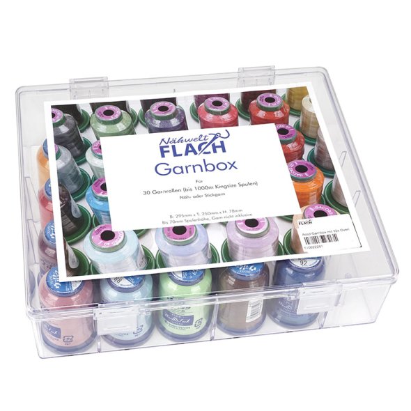 Baby Lock Overlock Bauschgarn Acryl-Garnbox (gefüllt mit 12 Konen/ 1000 m)