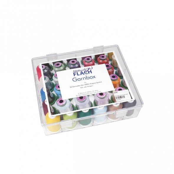Madeira Overlock Aeroflock Acryl-Garnbox (gefüllt mit 15 Konen/ 1000 m)