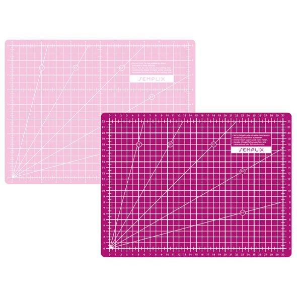 Semplix Schneidematte beere-rosa (30 x 22 cm/ 12 x 9 inch) A4