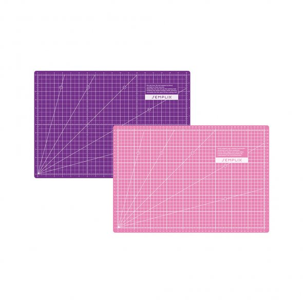 Semplix Schneidematte pink-lila (45 x 30 cm/ 18 x 12 inch) A3