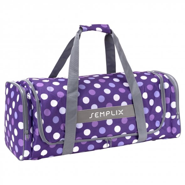 Semplix Plottertasche Polka Dots (lila/ flieder/ 62 x 22 x 25 cm)