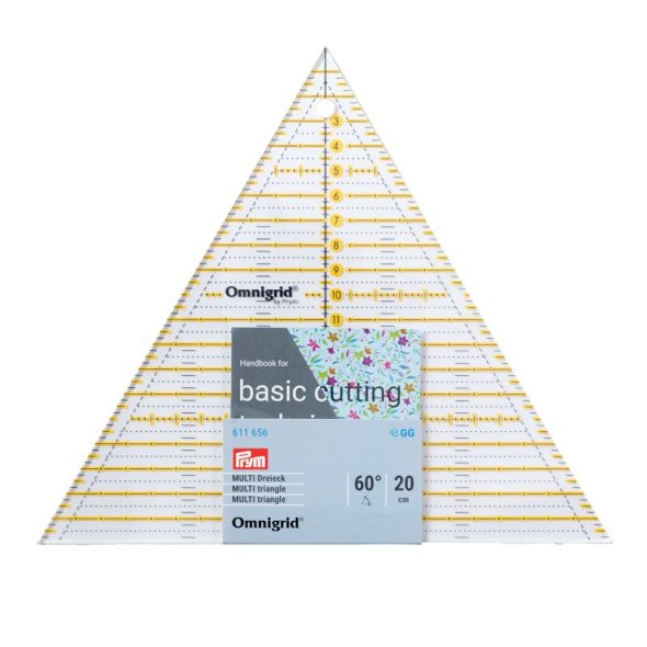 Prym Omnigrid Patchwork-Lineal Multi Dreieck (60°/ 20 cm)