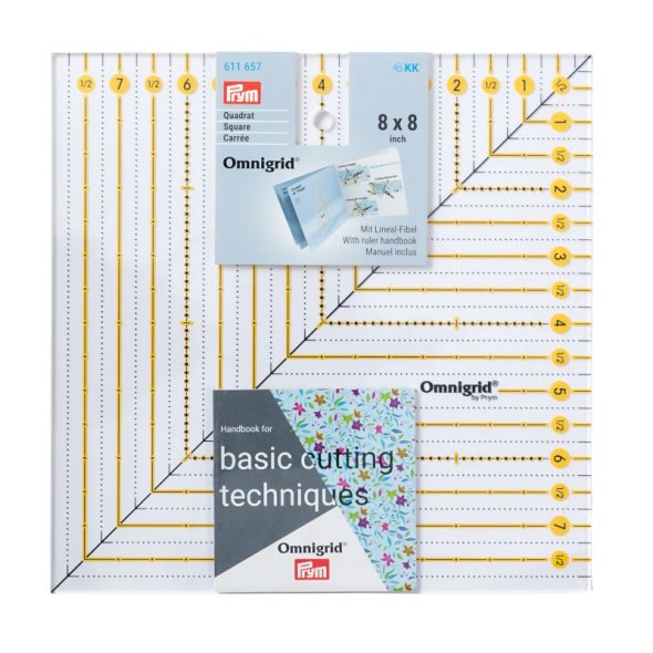 Prym Omnigrid Patchwork-Lineal Square (8 x 8 inch)