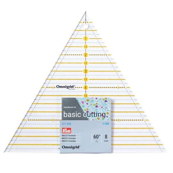 Prym Omnigrid Patchwork-Lineal Multi Dreieck (60°/ 8 inch)