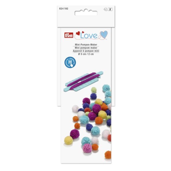 Prym Love Mini-Pompon-Maker (für Mini-Bommeln)