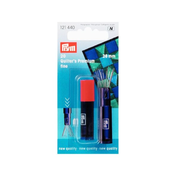 Prym Quilting Nähnadeln fein (26 x 0,60 mm/ Silberöhr/ 20 St.)