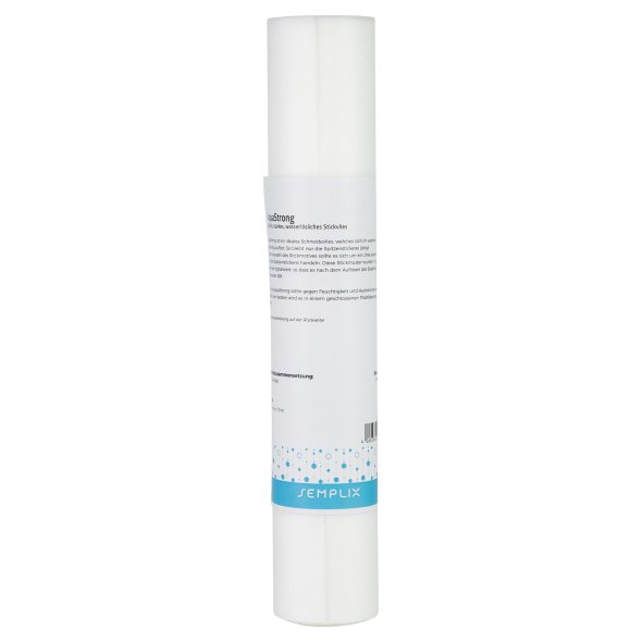 Semplix AquaStrong (38 cm x 10 m/ stab.stark.wasserlösl. Stickvlies/ weiß)