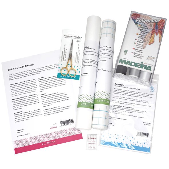 Basic-Stick-Set für Einsteiger (Stabilisatoren/Garn/Nadeln/Schere)