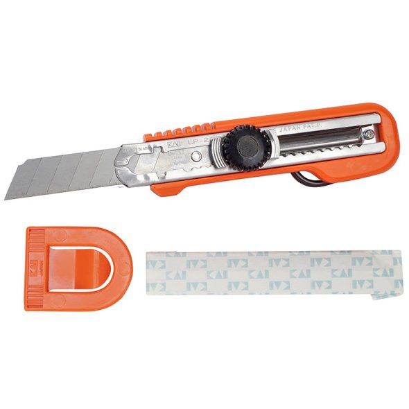 KAI Cuttermesser mit flexiblem Fingerring (orange)