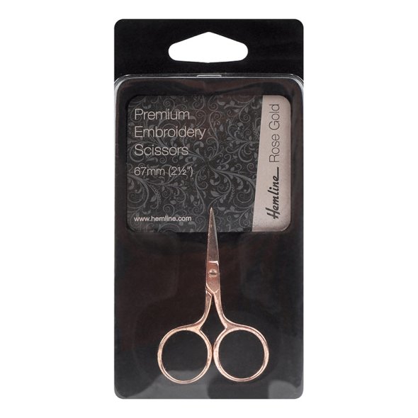 Hemline Premium Stickschere Rosé Gold (67 mm/ 2,5")