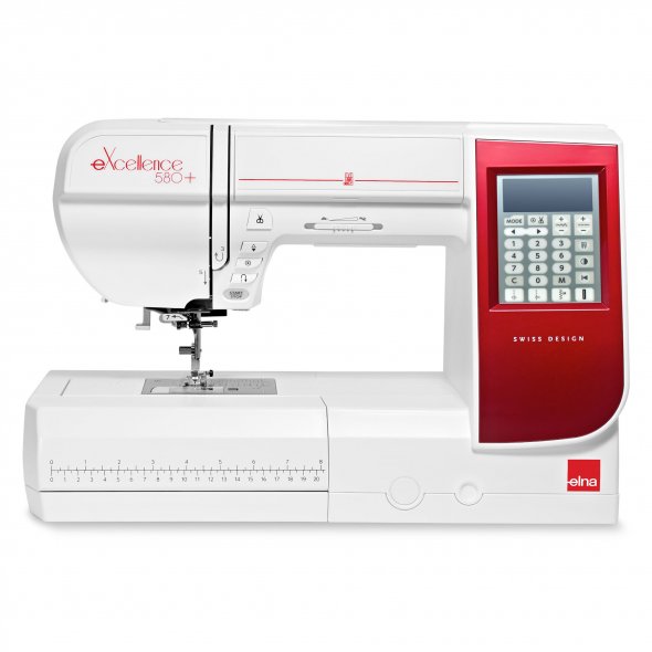 Elna eXcellence 580+ Computer Nähmaschine inkl. Bonuszubehör